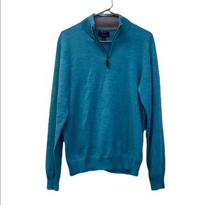 Club Room Estate Merino Wool Zip Up Pullover Side Small